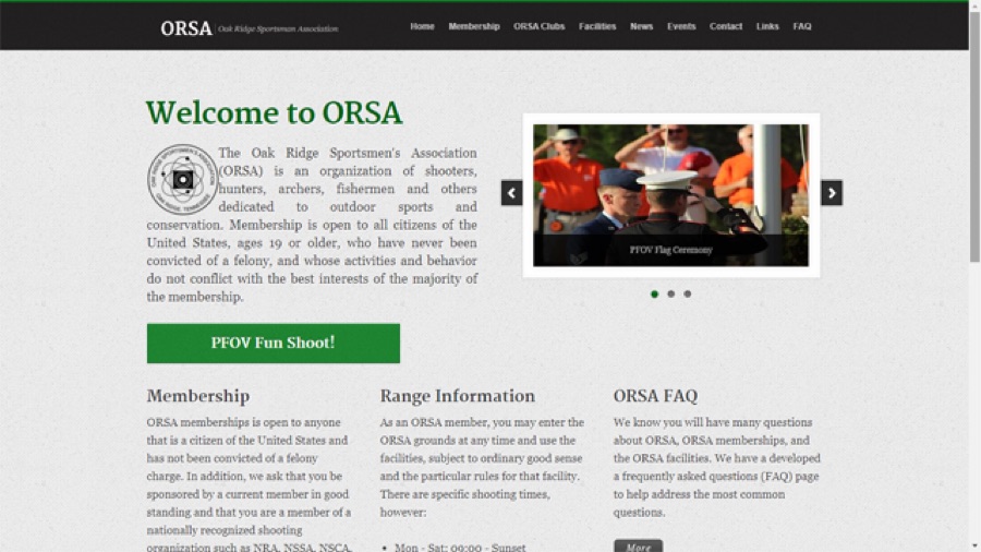 Oak Ridge Sportsmen's Association website